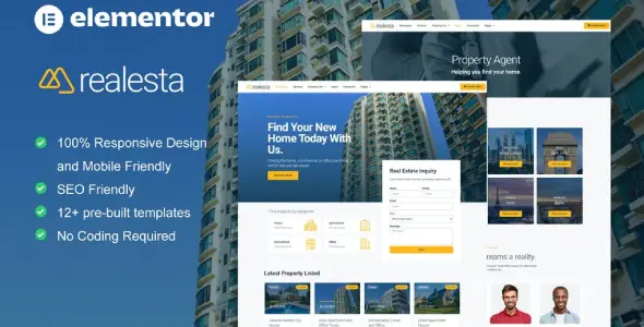 Realesta – Real Estate Elementor Template Kit