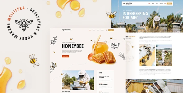 Mellifera – Beekeeping and Honey Shop WordPress Theme